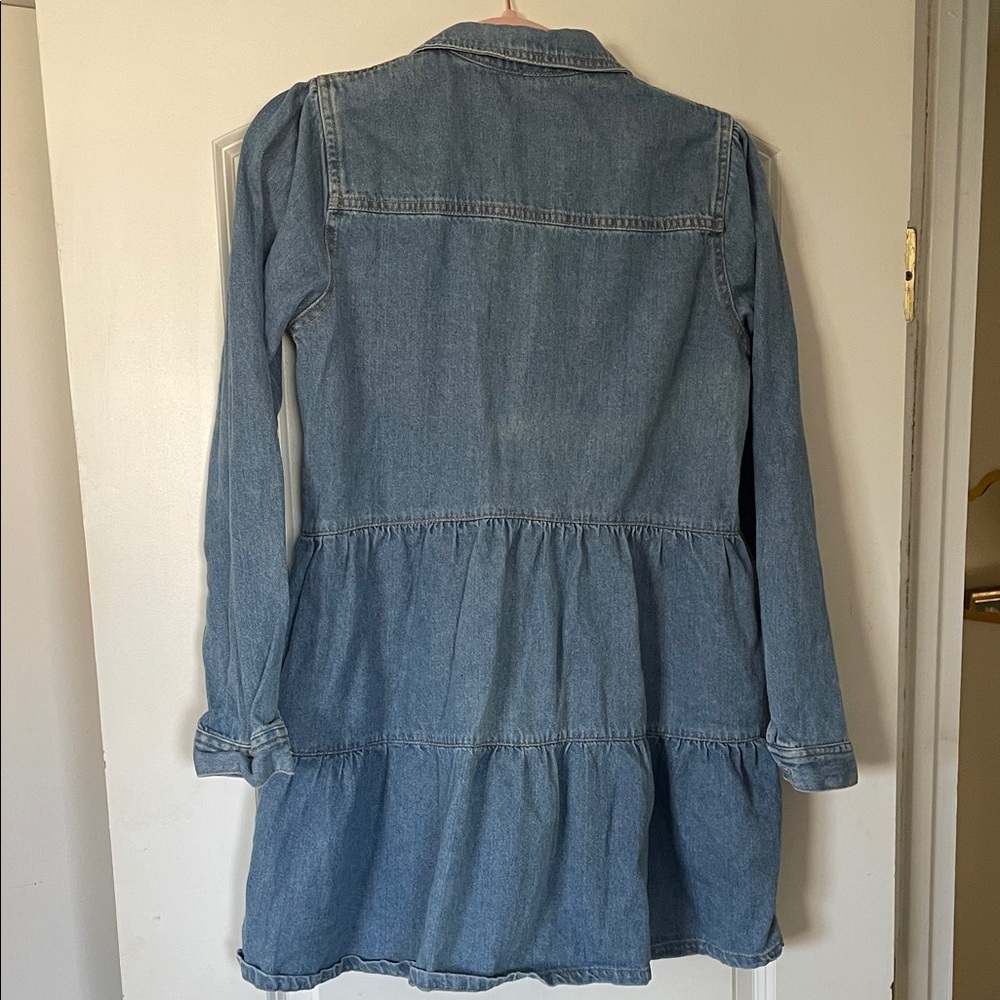 Free People Tiered Babydoll Chambray Dress - Picture 4 of 4